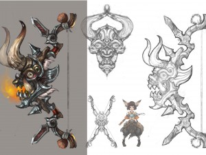 low poly 3d games - devil - bows and arrows Modelo 3D