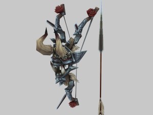 low poly 3d games - devil - bows and arrows Model 3D