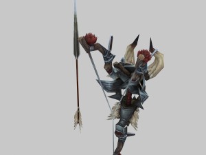 low poly 3d games - devil - bows and arrows Model 3D