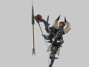 low poly 3d games - devil - bows and arrows 3D Model