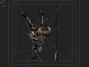 low poly 3d games - devil - bows and arrows Model 3D