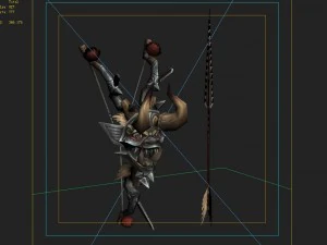low poly 3d games - devil - bows and arrows 3D Model