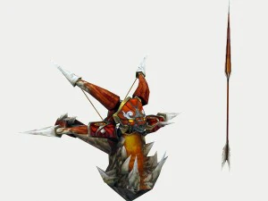 low poly 3d games - devil - bowno 3D Model
