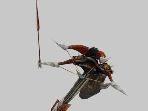 low poly 3d games - devil - bowno 3D Model