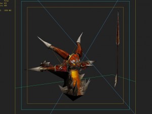 low poly 3d games - devil - bowno 3D मॉडल