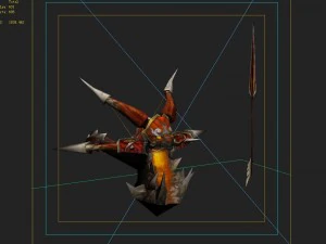 low poly 3d games - devil - bowno 3D Model