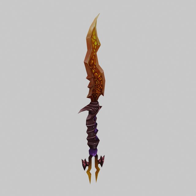 low poly 3d games - - daggers Model 3D .c4d .max .obj .3ds .fbx .stl .blend 