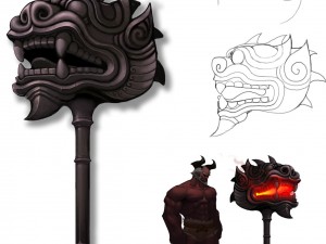 low poly 3d games - - hammers 3Dモデル