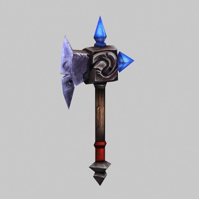 low poly 3d games - - axe 01 Modelo 3D .c4d .max .obj .3ds .fbx .stl .blend 