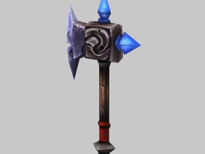 low poly 3d games - - axe 01 Modelo 3D