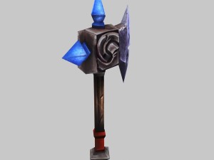 low poly 3d games - - axe 01 Modelo 3D
