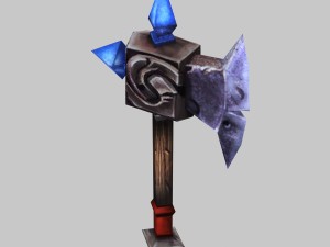low poly 3d games - - axe 01 Modelo 3D