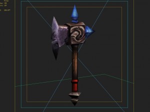 low poly 3d games - - axe 01 Modelo 3D