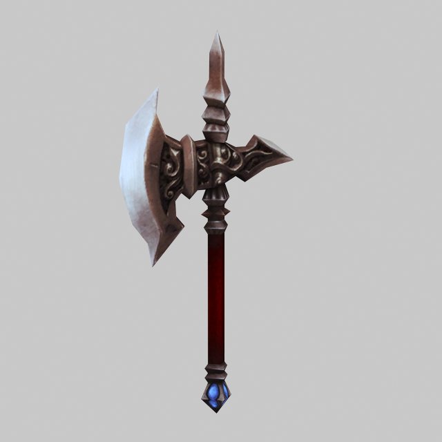 low poly 3d games - - axe 02 Modelo 3D .c4d .max .obj .3ds .fbx .stl .blend 