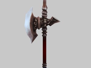 low poly 3d games - - axe 02 3Dモデル