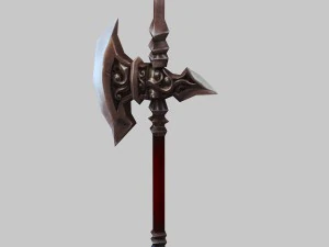 low poly 3d games - - axe 02 3D Model