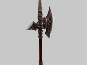 low poly 3d games - - axe 02 3D Model