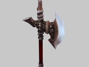 low poly 3d games - - axe 02 Modelo 3D