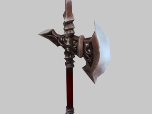 low poly 3d games - - axe 02 3D Model