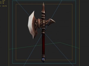 low poly 3d games - - axe 02 Modelo 3D