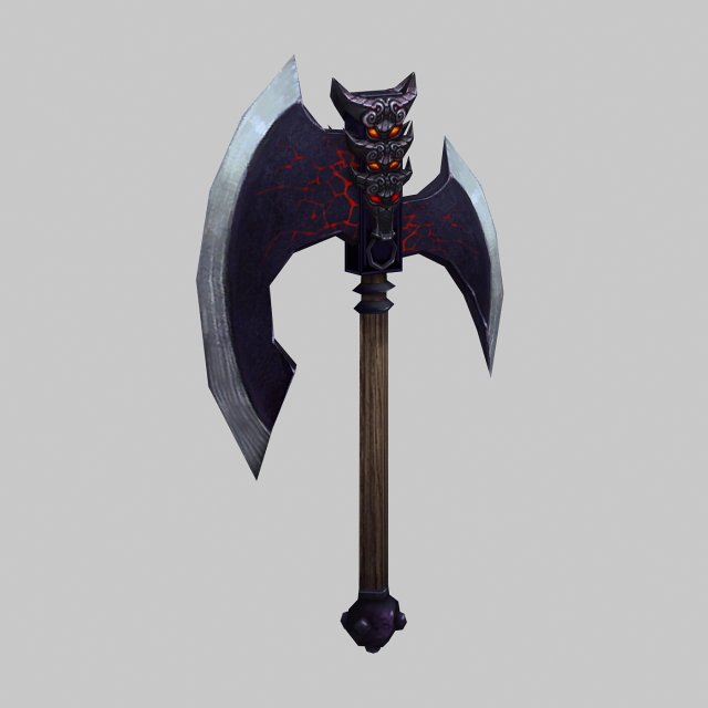 low poly 3d games - - axe 03 Modelo 3D .c4d .max .obj .3ds .fbx .stl .blend 