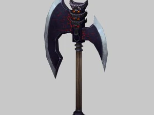low poly 3d games - - axe 03 3D Model