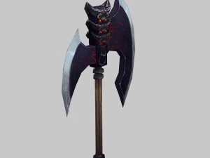 low poly 3d games - - axe 03 3D Model