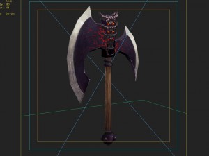 low poly 3d games - - axe 03 Modelo 3D