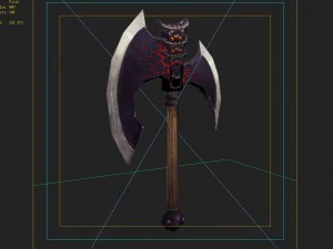low poly 3d games - - axe 03 3D Model