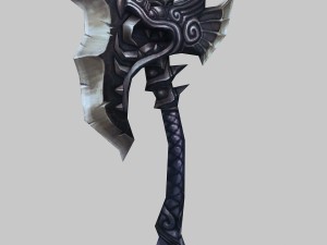 low poly 3d games - - axe 04 Modelo 3D