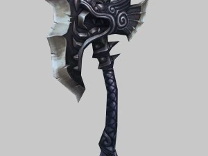 low poly 3d games - - axe 04 3D Model