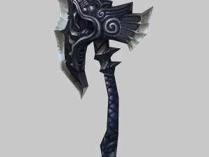 low poly 3d games - - axe 04 3D Model