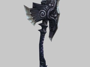 low poly 3d games - - axe 04 Modelo 3D