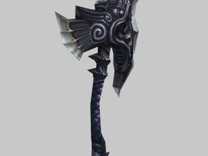 low poly 3d games - - axe 04 3D Model