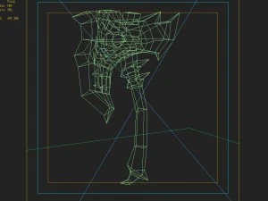 low poly 3d games - - axe 04 3D Model