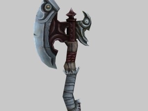 low poly 3d games - - axe 05 3D Model