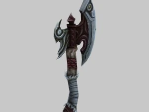 low poly 3d games - - axe 05 3D Model
