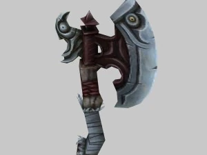 low poly 3d games - - axe 05 3D Model