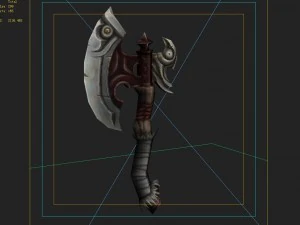 low poly 3d games - - axe 05 3D Model