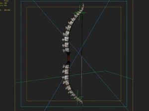 low poly 3d games - - bone arch 3D Model