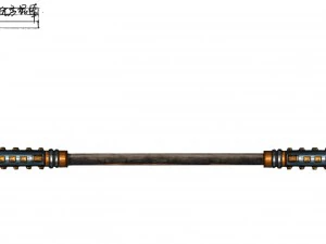 game 3d poli rendah - - tongkat 02 Model 3D