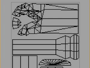 - छड़ी 014 3D मॉडल