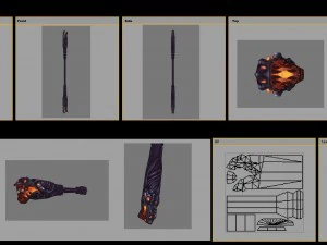 - छड़ी 014 3D मॉडल