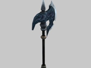 - battle axe 001 Modèle 3D