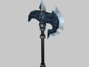 - battle axe 001 Modèle 3D