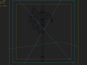 - battle axe 001 Modèle 3D