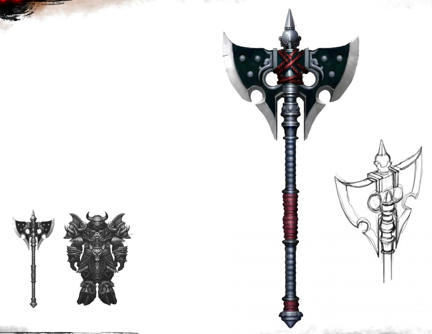 - battle axe 002 3D Model .c4d .max .obj .3ds .fbx .stl .blend 