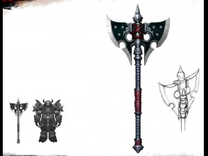 - hacha de batalla 002 Modelo 3D