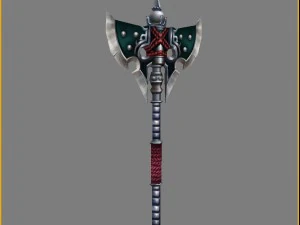 - battle axe 002 3D Model