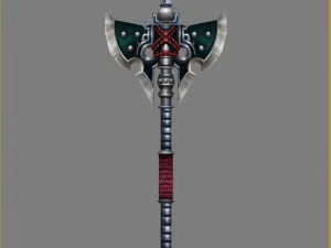 - battle axe 002 3D Model